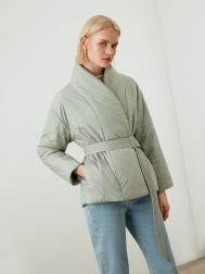 Куртка в стиле кимоно серо-зеленая XS(42) Elis