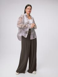 Блуза рубашечного кроя из вискозной ткани XL(50) Lalis