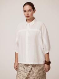Блуза изо льна с цельнокроеным рукавом 3/4 4XL(56) Lalis
