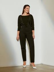 Брюки узкие чёрные 4XL(56) Lalis
