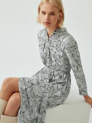 Платье-рубашка с поясом XL(50) Elis