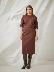 Юбка прямая трикотажная XXL(52) Lalis