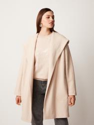 Пальто шерстяное с капюшоном 4XL(56) Lalis