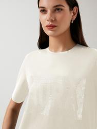 Футболка с декором пайетками XS(42) Elis