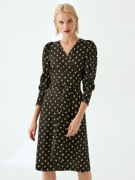 Платье на запах в горох XL(50) Elis