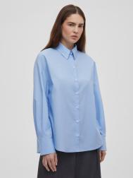 Рубашка женская свободная из хлопка, цвет – светло-голубой Aimclo
