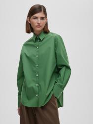 Рубашка женская свободная из хлопка, цвет – зеленый Aimclo