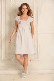 Платье , короткий рукав, размер 44, серый Mix-Mode