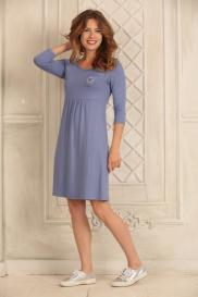 Платье , укороченный рукав, размер 48, фиолетовый, синий Mix-Mode