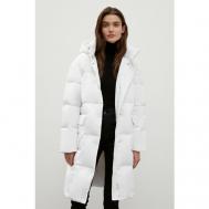 куртка   демисезонная, средней длины, силуэт прямой, утепленная, размер S, белый Finn Flare