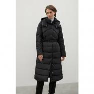 куртка   демисезонная, средней длины, силуэт прилегающий, стрейч, ветрозащитная, водонепроницаемая, размер XL, черный Finn Flare