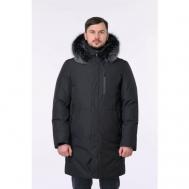 куртка , демисезон/зима, размер 50, черный YIERMAN