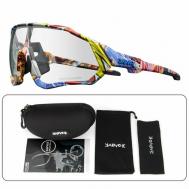 Солнцезащитные очки , спортивные, фотохромные, с защитой от УФ, мультиколор Kapvoe