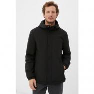 куртка  демисезонная, силуэт прямой, капюшон, водонепроницаемая, ветрозащитная, размер M, черный Finn Flare