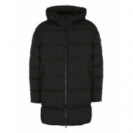 куртка , демисезон/зима, силуэт прямой, карманы, капюшон, размер XXL, черный Peuterey