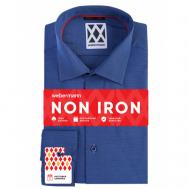 Рубашка , размер 2XL/M, синий, красный WEBERMANN