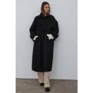 Пальто  , оверсайз, удлиненное, размер OneSize, черный Mere