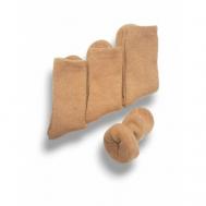 Носки , 3 пары, классические, утепленные, ослабленная резинка, на 23 февраля, размер 41-47, коричневый, оранжевый Frunze