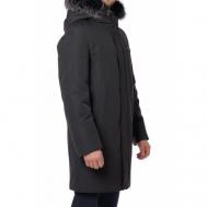 куртка , капюшон, водонепроницаемая, размер 66, черный YIERMAN