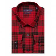 Рубашка , размер XL (43-44 cm.), красный Poggino