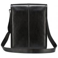 Сумка Кожинка, натуральная кожа, черный Мастерская сумок Кожинка