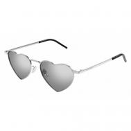 Солнцезащитные очки , зеркальные, серебряный Saint Laurent