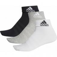 Носки  унисекс , 3 пары, размер S, белый, черный Adidas