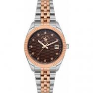 Наручные часы  Наручные часы  SB.1.10517-6, коричневый, серебряный Santa Barbara Polo & Racquet Club