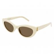 Солнцезащитные очки , бежевый, коричневый Saint Laurent