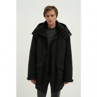 куртка  зимняя, силуэт прямой, водонепроницаемая, размер S, черный Finn Flare