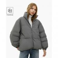 куртка   зимняя, размер XXS (36-38), серый GLORIA JEANS