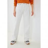 Джинсы широкие  , полуприлегающие, завышенная посадка, стрейч, размер 25, белый Pepe Jeans