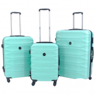 Комплект чемоданов , 3 шт., 91 л, размер S/M/L, коралловый BAGS-ART