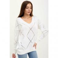 Пуловер , размер 44-46, белый Lika Dress