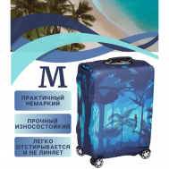 Чехол для чемодана  Cover1tropicM, полиэстер, размер M, голубой, синий Your Way