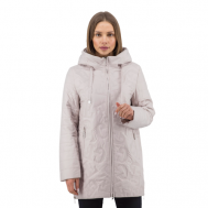 куртка   демисезонная, удлиненная, силуэт прямой, ветрозащитная, утепленная, несъемный капюшон, ультралегкая, капюшон, карманы, регулируемый капюшон, подкладка, воздухопроницаемая, внутренний карман, водонепроницаемая, влагоотводящая, размер 48, бежевый Snow Owl