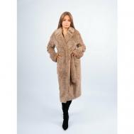 Пальто  демисезонное, размер 46, коричневый 365 clothes