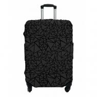 Чехол для чемодана , размер M, серый, черный MARRENGO