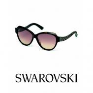 Солнцезащитные очки , черный, коричневый SWAROVSKI