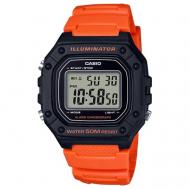 Наручные часы  Collection W-218H-4B2, оранжевый, черный Casio