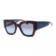 Солнцезащитные очки , бабочка, оправа: пластик, градиентные, для женщин, коричневый Tommy Hilfiger