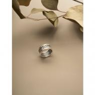 Перстень  серебро, 925 проба, чернение, размер 17.5, серебряный Елизавета