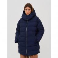 куртка  , демисезон/зима, съемный капюшон, размер M, синий United Colors of Benetton