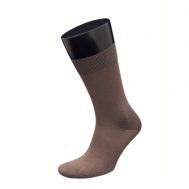 Мужские носки , 5 пар, классические, износостойкие, размер 27, коричневый Гранд