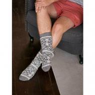 Носки  унисекс , 1 пара, классические, размер 44-46, бежевый Бабушкины носки