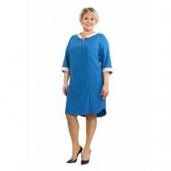 Платье трапециевидный силуэт, размер 50, синий Sarah Morenberg