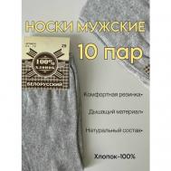 Носки , 10 пар, размер 27, серый Kirsanova Night