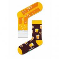 Носки , 1 пара, высокие, ароматизированные, размер 37-44, коричневый, желтый carnavalsocks
