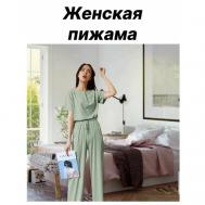 Пижама , короткий рукав, размер 42/48, зеленый RaLina dress