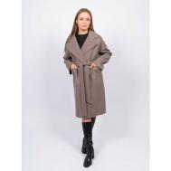Пальто  демисезонное, размер 42, коричневый 365 clothes